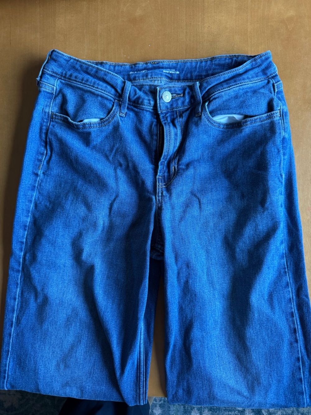 Old Navy Classic High-Rise Wide Leg Blue Women's Jeans